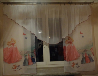 Detské záclony - Disney Curtain Curtains pre deti detí