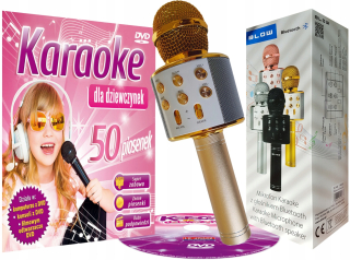 Vysporiadať bezdrôtový mikrofón + Karaoke DVD