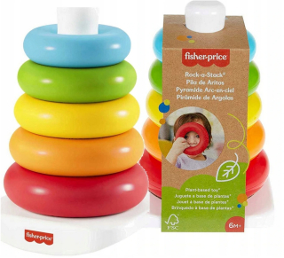 Fisher-Price Eco pyramída s deťmi hračkami kolesami