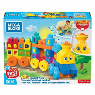 Stavebnica - Fisher Price Hudobný vláčik Mega Brands ABC FWK22