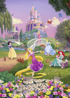 Tapety do detskej izby - Nástenná maľba Disney Princess 184x254 cm