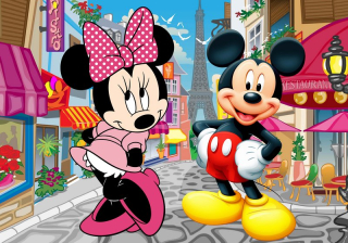 Tapety do detskej izby - Nástenná maľba, Mickey Mouse and Friends 100x70