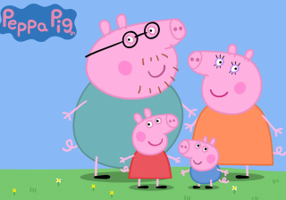 Tapeta do detskej izby - Fototapeta PEPPA PIG, plagát 100x70