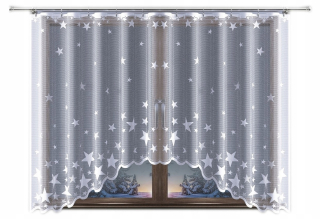 Detské záclony - Frana Stars Veľkosť 220x120cm poľský Jacquard Prod.