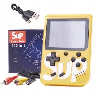 GAME BOX konzola 400 hier MARIO TANK CONTRA žltá