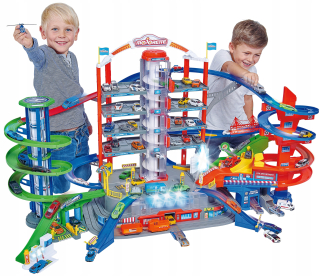 Garáž Majorette Super City 7 úrovní Auto track