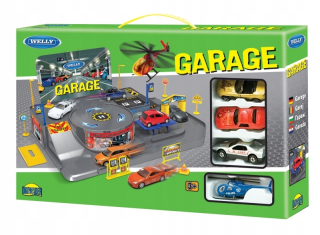 Garáž Welly 2 Level 3 Car Helicopter