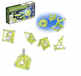 Stavebnica - Geomag 22 EL. KL.MAGNETYCZNE svietiace v tme