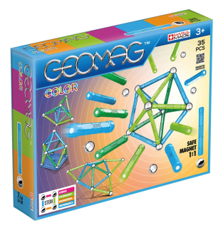 Stavebnica - Geomag Color 35 prvky Magnetické Bloky