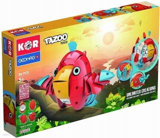 Stavebnica - Geomag KOR Tazo pet Toco 86 gélu. KOR-604
