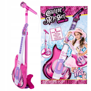 Elektrické detské gitara statív s mikrofónom