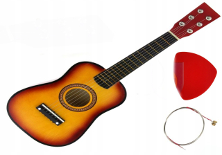 Drevená gitara pre deti Instrument E0329 sť nemajú