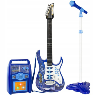 Elektrická gitara pre deti Mikrofón + Zosilňovač