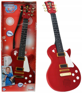 Gitara elektrická hračka skalné struny zvuk