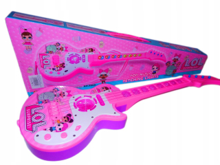 Elektrická gitara Pink Light Struny Lol Effect