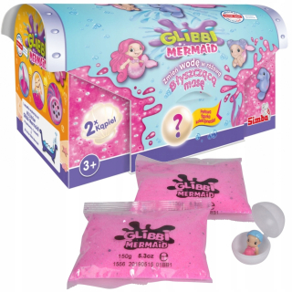 Glibbi Mermaid Shiny Bath Mass + Figurine