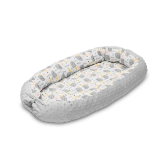 Hniezdo pre bábätko - Hniezdo/Cocoon 70x30 Gray Blackberries