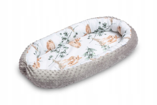 Hniezdo pre bábätko - Cocoon Socket Koon Minky Cotton 80x45 Jelonki