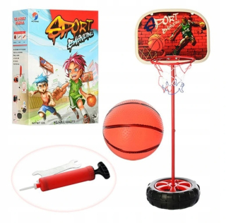 Hra pre deti prenosný basketbalová lopta + čerpadlo