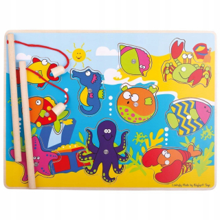 Magnetic Game Fish Rybárske Puzzle