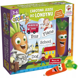 Hra sa učiť angličtinu Carotino jede do Londýna