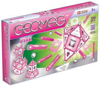 Stavebnica - Geomag magnetické stavebné kamene Pink 104 el. GEO-344