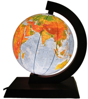 Globe 250 mm 2in1 osvetlený drevený darček Applik
