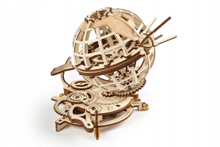 Globe Ugears Drevené 3D Model Puzzle lietadlo