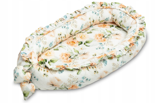 Hniezdo pre bábätko - Zamatový hniezdo Cocoon Sensillo Peach Peach