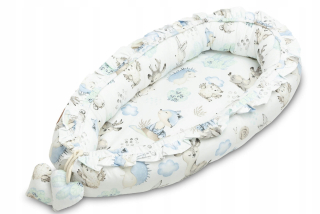 Hniezdo pre bábätko - Velvet Cocoon Socket Sensillo Walk Blue