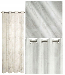 Detské závesy - Pripravené záclony na vodičoch velur 140x250 luna2a
