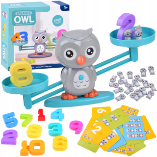 Vzdelávacie hra Owl stupnice Hmotnosť Počítanie ZA3823
