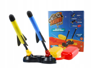 Pohybová hra katapult s penovou raketou