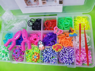 Gumové pásky pre spájanie 1300+ tkacie Loom Gratis
