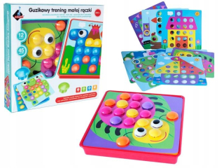 Gombík tréning ručičky Mozaika 2+