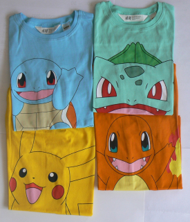 H & M Tričko Pokemony R. 110 / 116_4 ART