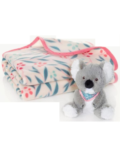 Prikrývka, prehozy na posteľ - Haloo Fleece Drays + Koala Mascot