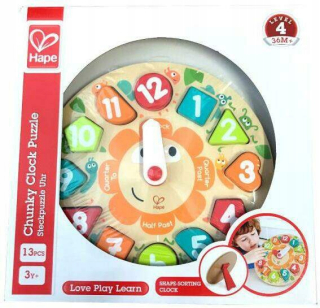 Hape Puzzle Hodiny 1622