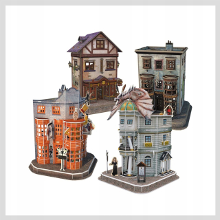 HARRY POTTER CROSS STREET 3D Puzzle 4 BUDOVY