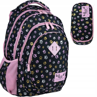 Školská taška - batoh, set, zostava - Hash Head Set School Bathpack School Bag ceruzka