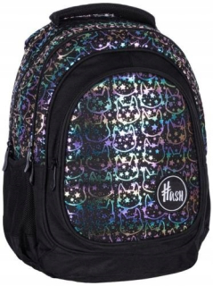 Školský batoh - Hash Holo Neon Youth School Backpack Kotki
