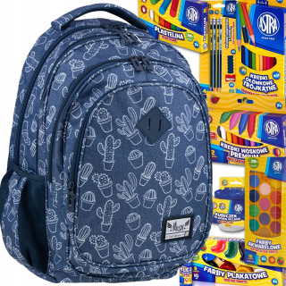 Školská taška - batoh, set, zostava - Hash School Batchpack + Školská vrstva ASTRA