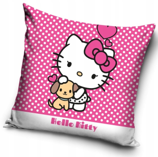Detský dekoračný vankúš - Hello Kitty Kitty vankúš Jasiek 40x40 + Príspevok