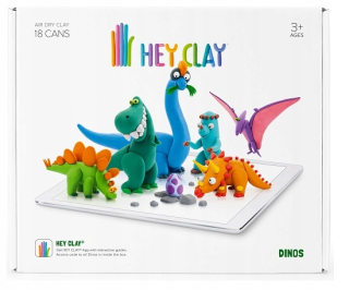 Hej Clay SE006 Plastic hmotnosť - Dinosaur set