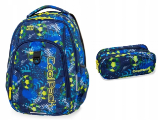 Školská taška - batoh, set, zostava - Hit Batchpack Coolpack plus futbalový sáčok