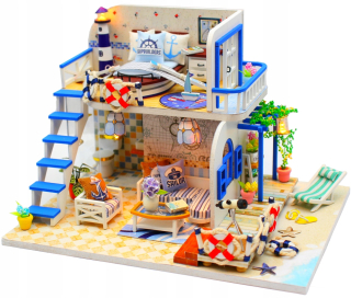 Hongda Folding Wooden Cottage Model Puzzle 3D