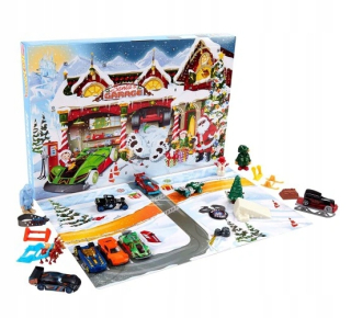 Hot Wheels Adventný kalendár 8 vozov