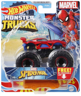 Hot Wheels Monster Trucks Marvel Spider-Man 1:64 N