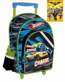 Školský batoh - Hot Wheels Backpack School Kuver + LEGO