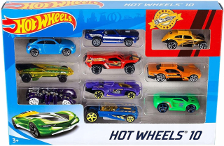 Hot Wheels automobilov, 10 vozov 1:64